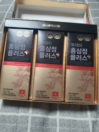 서울약사신협_투데이홍삼정플러스스틱_10g x 30포 — 5점을 준 리뷰어가 2021년 6월 올린 사용 사진