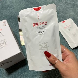클린24시간 1BOX(5포) + 전용보틀(500ml) — 5점을 준 리뷰어가 2023년 1월 올린 사용 사진