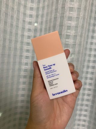 키노닉스 로지 톤업 선밀크 — 5점을 준 리뷰어가 2021년 8월 올린 사용 사진
