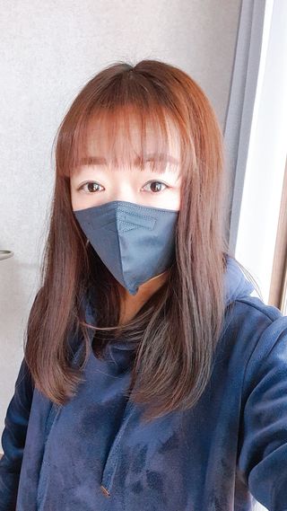 애니가드 셋업마스크 4컬러 각 10매입 [크리미베이지, 캐시미어로즈, 초콜렛브라운, 미드나잇네이비] — 5점을 준 리뷰어가 2022년 2월 올린 사용 사진