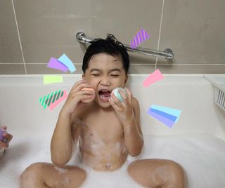 버블데이 배쓰밤 거품입욕제 버블바 6종 — 5점을 준 리뷰어가 2021년 9월 올린 사용 사진