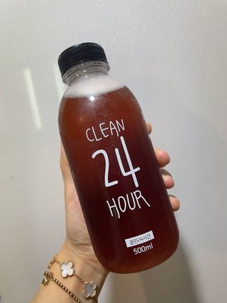 클린24시간 1BOX(5포) + 전용보틀(500ml) — 3점을 준 리뷰어가 2022년 8월 올린 사용 사진