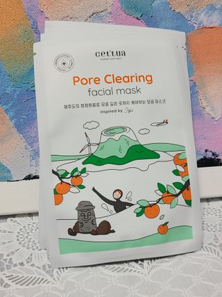 세뚜아(Cettua) 나우[세뚜아] 포어 클리어링 마스크 Cettua Pore Clearing facial mask 4매 — 5점을 준 리뷰어가 2024년 2월 올린 사용 사진