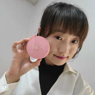 브랜드K 플래그십스토어 [브랜드K X 피플앤코]아트델리 리얼 콜라겐핏 커버 쿠션+리필 민트/핑크 중 랜덤 제공 — 5점을 준 리뷰어가 2022년 1월 올린 사용 사진