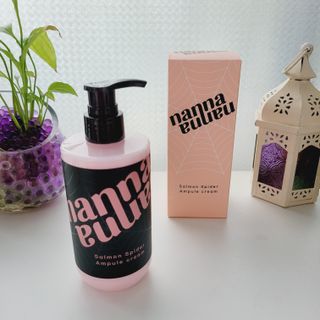 난나 살몬 스파이더 검버섯 미백 톤업 화이트닝 연어 앰플 크림 300ml 대용량 — 5점을 준 리뷰어가 2022년 8월 올린 사용 사진