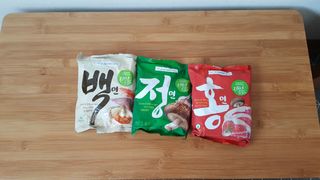 [풀무원] 자연은맛있다 정면, 백면, 홍면  세트 — 5점을 준 리뷰어가 2021년 4월 올린 사용 사진