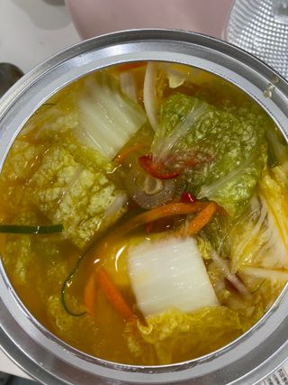 셰프애찬 단호박 백김치 1kg — 2점을 준 리뷰어가 2022년 10월 올린 사용 사진