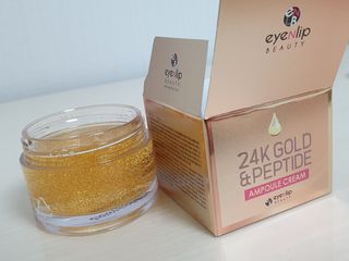 아이앤립 / EYENLIP 아이앤립 24K 골드 N 펩타이드 앰플 크림 — 5점을 준 리뷰어가 2021년 4월 올린 사용 사진