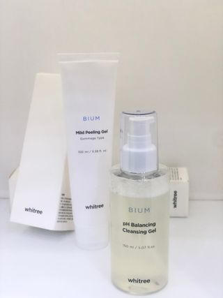 화이트리 비움 약산성 클렌징젤 ,마일드 필링젤 세트 — 4점을 준 리뷰어가 2021년 2월 올린 사용 사진