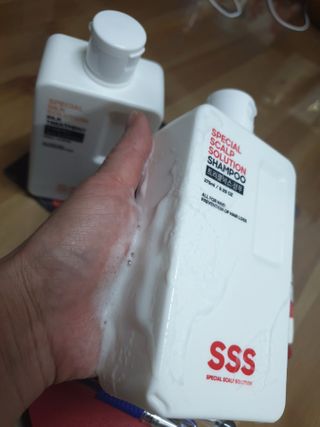 트리플에스 탈모 샴푸 275ml + 실크 트리트먼트 275ml — 5점을 준 리뷰어가 2021년 2월 올린 사용 사진