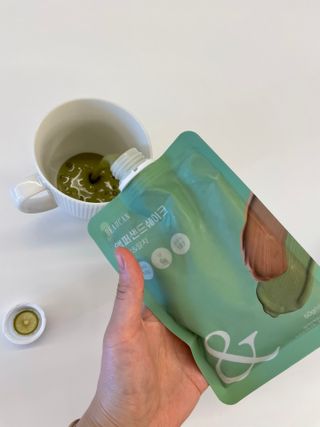 [뷰캔] 건강한 식사대용 앰퍼샌드 단백질 쉐이크 초코&말차 50g — 5점을 준 리뷰어가 2022년 6월 올린 사용 사진