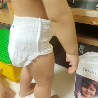 쿠잉 에어드라이  풀커버 팬티기저귀 (L/XL/XXL/XXXL) 1팩 — 5점을 준 리뷰어가 2023년 1월 올린 사용 사진