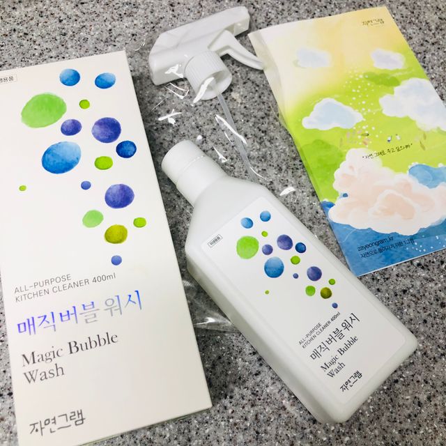 자연그램 매직버블워시 400ml 리뷰 사진