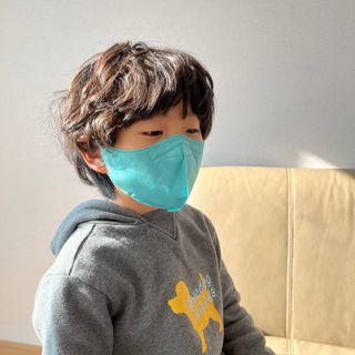 애니가드키즈 새부리형  소형L 5컬러 각 10매입 [크리미베이지, 코튼핑크, 블루레이크, 페일로즈, 민트그린] — 5점을 준 리뷰어가 2022년 2월 올린 사용 사진