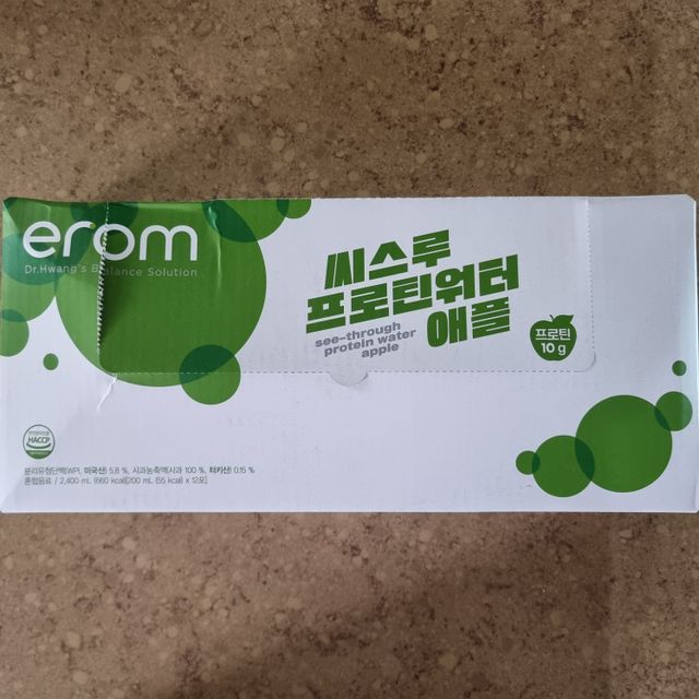 이롬 씨스루 프로틴워터 사과, 자몽 200ml x 12입 리뷰 사진