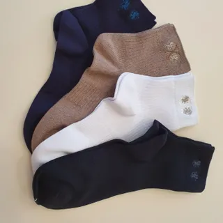 [사이즈가 있는 양말 필로이] 남/여 골지 발목 양말 4족 세트 남【S, M, L, XL】여【S, M, L】_컬러 랜덤 — 5점을 준 리뷰어가 2022년 6월 올린 사용 사진