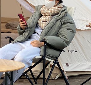 노르딕아일랜드 머플러 아이슬란드 체크 — 5점을 준 리뷰어가 2021년 11월 올린 사용 사진