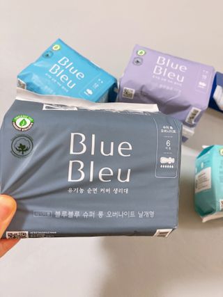 블루블루 유기농 순면 커버 생리대 — 4.5점을 준 리뷰어가 2021년 1월 올린 사용 사진