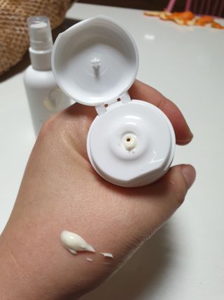 mom e 맘이 내추럴 베이비 케어 크림+바디오일 — 5점을 준 리뷰어가 2021년 1월 올린 사용 사진