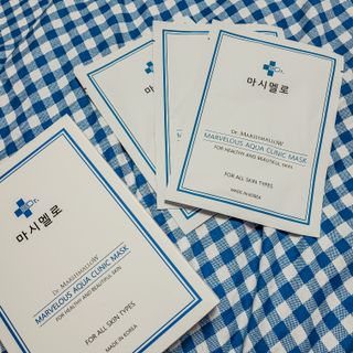 닥터마시멜로 닥터마스멜로 마블러스 아쿠아 클리닉 마스크 — 5점을 준 리뷰어가 2021년 3월 올린 사용 사진
