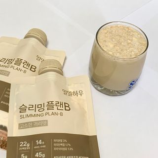 일일하우 슬리밍 플랜B 고소한 귀리맛, 진한 카카오맛 (체중조절식) — 5점을 준 리뷰어가 2023년 5월 올린 사용 사진