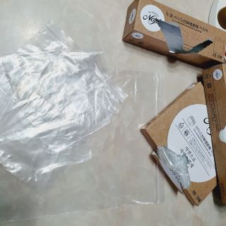 노플(NOPL) 노플 친환경 바이오 산화 생분해  항균 일회용 위생 비닐장갑 100매 + 지퍼백 소형, 대형 — 4.5점을 준 리뷰어가 2021년 9월 올린 사용 사진