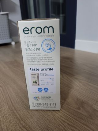 이롬 erom 황성주박사의 국산콩 두유 검은콩 고칼슘 — 4점을 준 리뷰어가 2020년 12월 올린 사용 사진