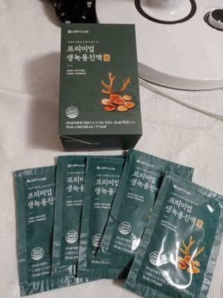 서울약사신협 약사신협_생녹용 진액_70ml x 30포 — 5점을 준 리뷰어가 2021년 7월 올린 사용 사진