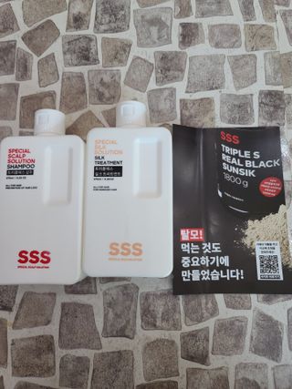 트리플에스 탈모 샴푸 275ml + 실크 트리트먼트 275ml — 5점을 준 리뷰어가 2021년 3월 올린 사용 사진