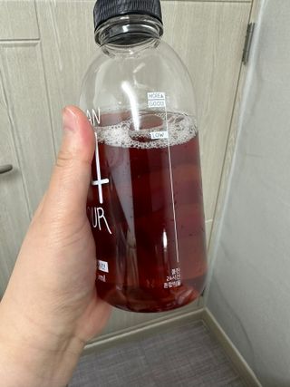 클린24시간 1BOX(5포) + 전용보틀(500ml) — 5점을 준 리뷰어가 2023년 2월 올린 사용 사진