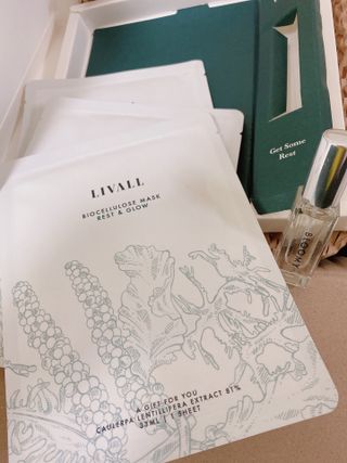 리브얼 | LIVALL 바이오셀룰로오스 마스크 레스트 앤 글로우 33ml  x 3개입 — 4점을 준 리뷰어가 2022년 7월 올린 사용 사진