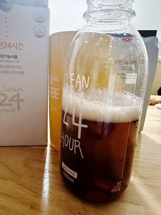 클린24시간 1BOX(5포) + 전용보틀(500ml) — 5점을 준 리뷰어가 2023년 8월 올린 사용 사진