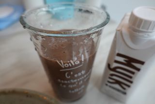 이너프 뮐크 초콜릿맛 — 4점을 준 리뷰어가 2022년 10월 올린 사용 사진