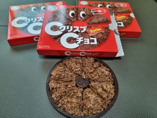 NISSIN 닛신 크리스피 초코 — 3.5점을 준 리뷰어가 2022년 12월 올린 사용 사진