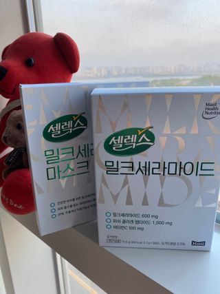 셀렉스스포츠 셀렉스 밀크세라마이드 저분자피쉬콜라겐 28포 X 1박스 — 5점을 준 리뷰어가 2021년 5월 올린 사용 사진