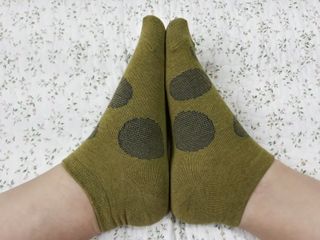 [사이즈가 있는 양말 필로이] 여자 스니커즈 발목 양말 5족 세트【 S, M, L, 】3가지 사이즈 — 5점을 준 리뷰어가 2022년 7월 올린 사용 사진