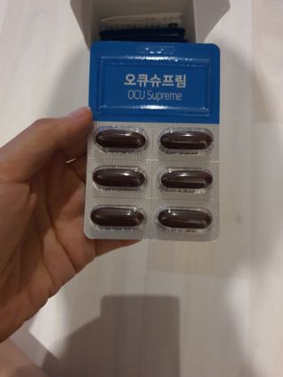 뉴트리션팩토리 비타프렙 오큐슈프림 루테인 오메가3 1050mg — 5점을 준 리뷰어가 2021년 8월 올린 사용 사진