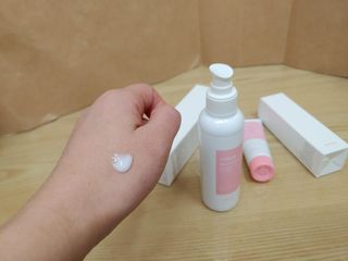 화이트리 채움 베리어 로션, 베리어 크림 세트 — 5점을 준 리뷰어가 2021년 1월 올린 사용 사진