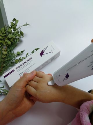 아토스탠다드 베이비크림 — 5점을 준 리뷰어가 2021년 1월 올린 사용 사진