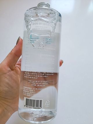 김정문알로에 큐어 큐어 알로에 워터 젤리 토너 500ml — 5점을 준 리뷰어가 2021년 4월 올린 사용 사진