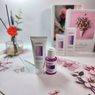 바노바기 코스메틱 바노바기 밀크 씨슬 리페어 세럼 30ml & 크림 50ml — 5점을 준 리뷰어가 2024년 4월 올린 사용 사진