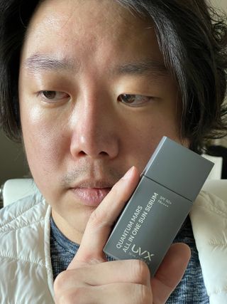UVX 퀀텀 마스 올인원 선세럼 — 5점을 준 리뷰어가 2024년 2월 올린 사용 사진
