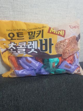 델리스 오트 밀키 초콜릿 바 — 5점을 준 리뷰어가 2022년 3월 올린 사용 사진