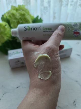 건선/아토/습진/민감성 피부 천연보습진정크림 소리온 크림 & 센시티브 크림 50g — 5점을 준 리뷰어가 2022년 1월 올린 사용 사진