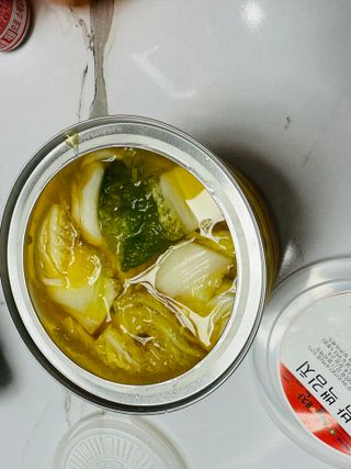 셰프애찬 단호박 백김치 1kg — 4점을 준 리뷰어가 2022년 10월 올린 사용 사진