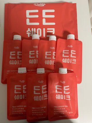 [덜다] 든든 식물성 단백질 쉐이크 40g X 7입 (곡물/딸기) — 5점을 준 리뷰어가 2023년 8월 올린 사용 사진