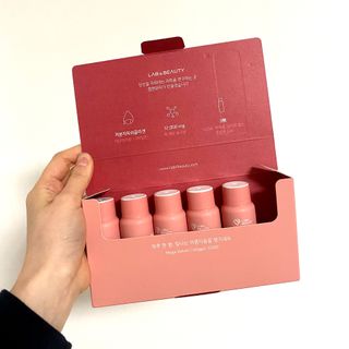 랩앤뷰티 메가 벨벳 콜라겐 12000 — 5점을 준 리뷰어가 2021년 5월 올린 사용 사진