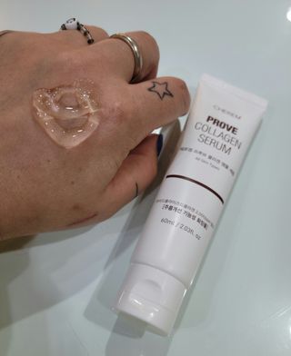 체르엠  프루브 콜라겐 앰플세럼 60ml 1병 — 5점을 준 리뷰어가 2022년 2월 올린 사용 사진
