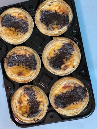 디앙뜨 포르투갈 에그타르트 오리지널 맛+패션후르츠+초콜릿타르트 맛 중 택1 — 4.5점을 준 리뷰어가 2021년 8월 올린 사용 사진