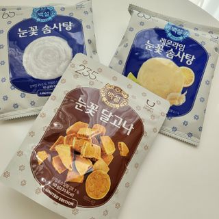 딜라이트 프로젝트  달콤한 눈꽃 간식세트( 눈꽃 솜사탕 / 레몬라임 솜사탕 / 달고나 총 7EA+스마트톡 증정) — 5점을 준 리뷰어가 2022년 5월 올린 사용 사진